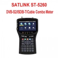 SATLINK ST-5260 for Brazil Japan ISDBT satellite finder DVB-S2/ISDB-T/Cable Combo Signal Meter h.265 1080p 4.3inch st5260